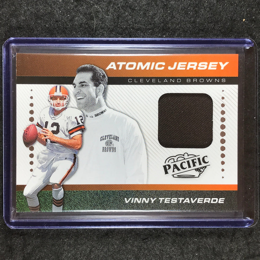 2024 Encore Football VINNY TESTAVERDE Atomic Jersey Relic 49/199