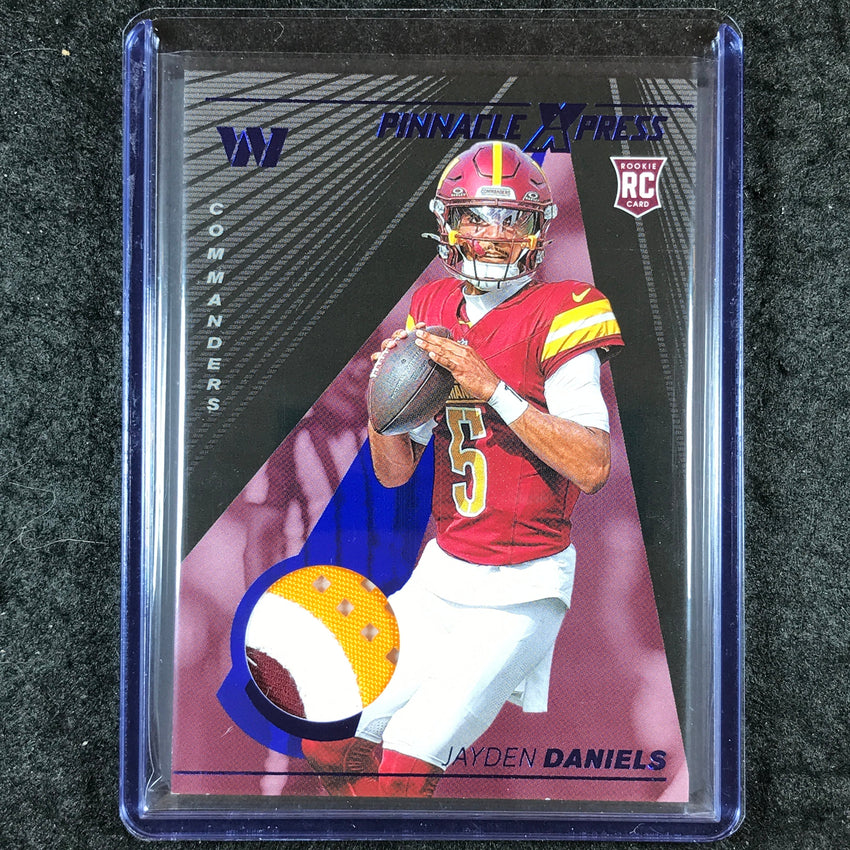 2024 Encore Football JAYDEN DANIELS Pinnacle Express Rookie Patch Blue 18/35