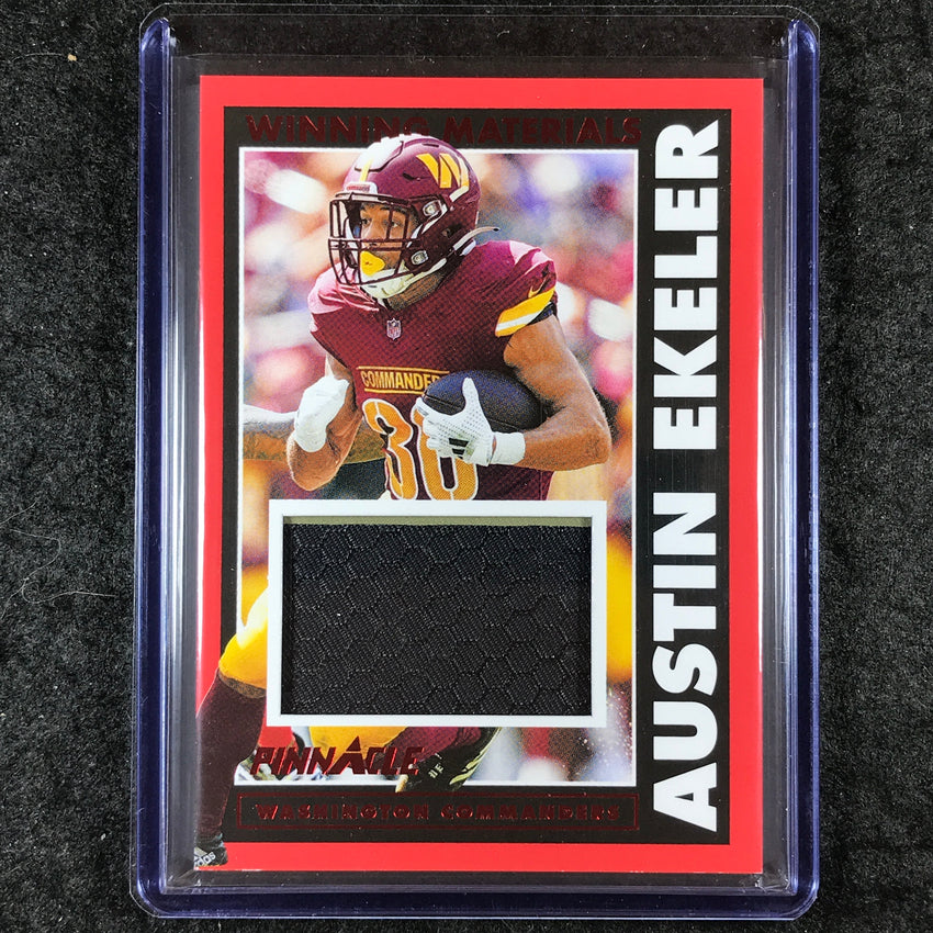 2024 Encore Football AUSTIN EKELER Winning Materials Jersey Relic Red 27/75