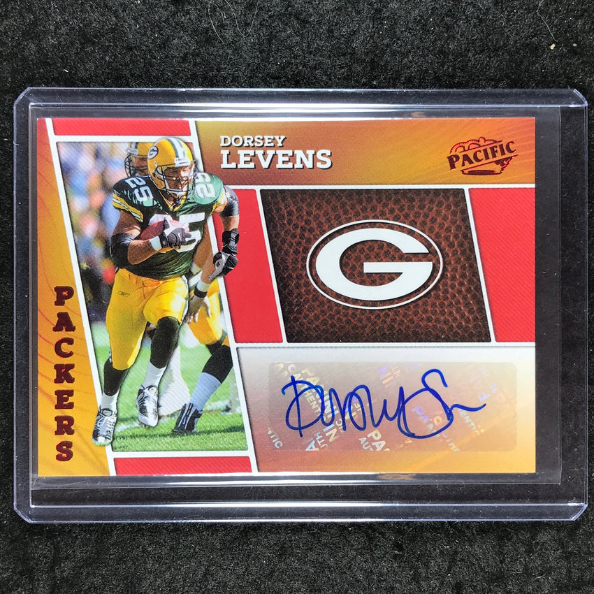 2024 Encore Football DORSEY LEVENS Pacific Penmanship Auto Red 37/50
