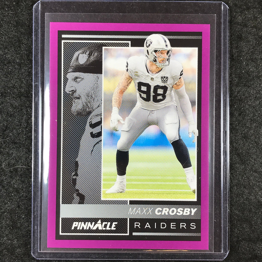 2024 Encore Football MAXX CROSBY Base Purple 34/75 #108