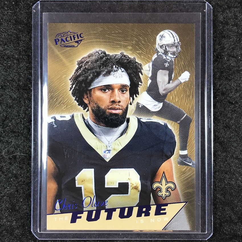 2024 Encore Football CHRIS OLAVE The Future Is Now Blue 21/35 #22