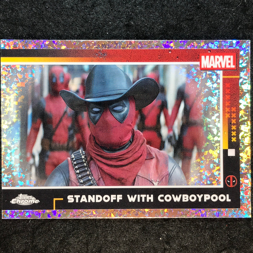 2025 Topps Chrome Deadpool COWBOYPOOL Base Multiverse and More Mini Diamond #93