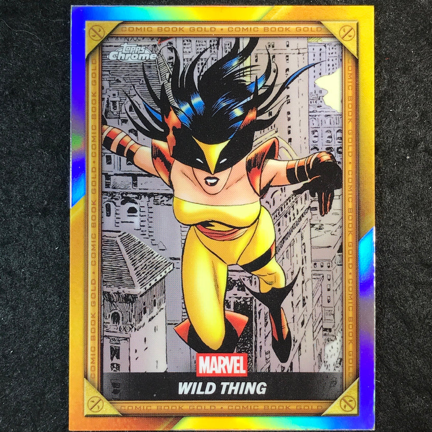 2025 Topps Chrome Deadpool WILD THING Comic Book Gold #CB-5