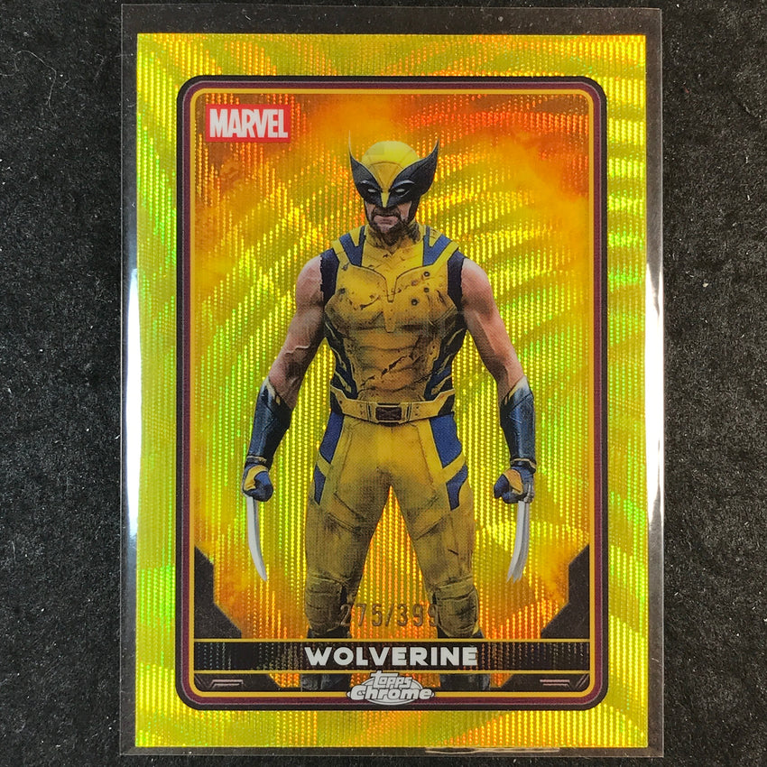 2025 Topps Chrome Deadpool WOLVERINE Characters Yellow Wave /399 #30