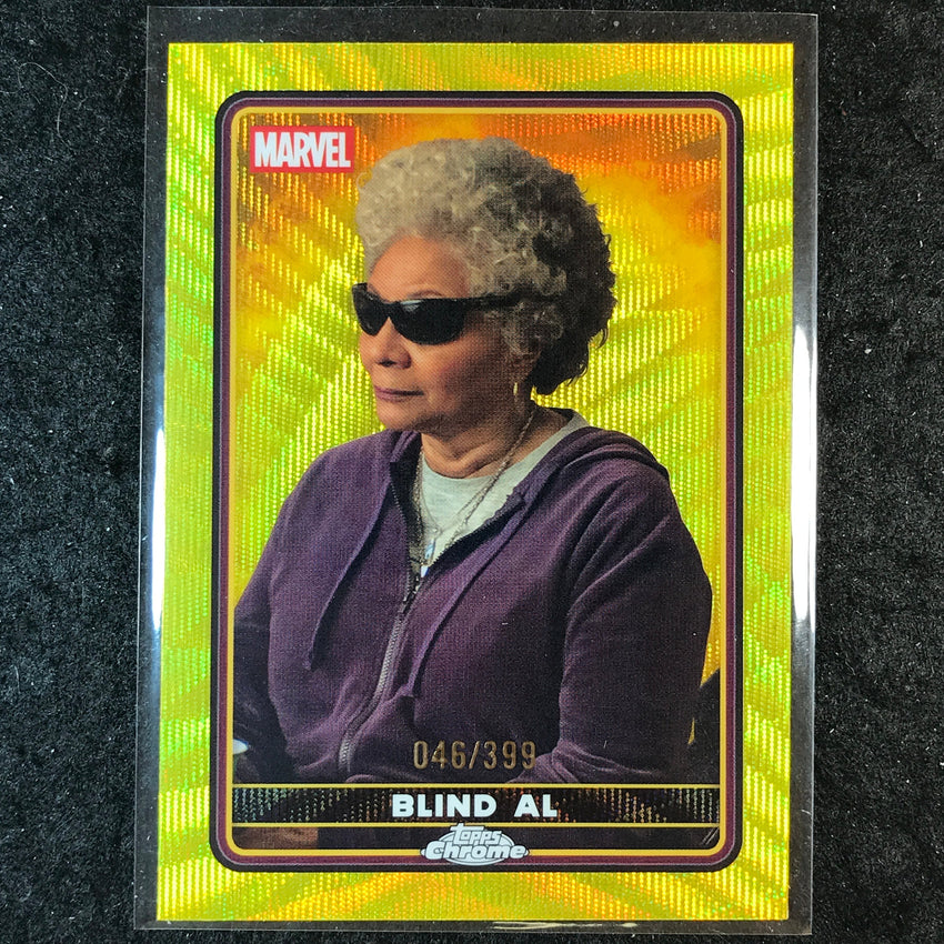2025 Topps Chrome Deadpool BLIND AL Characters Yellow Wave /399 #32