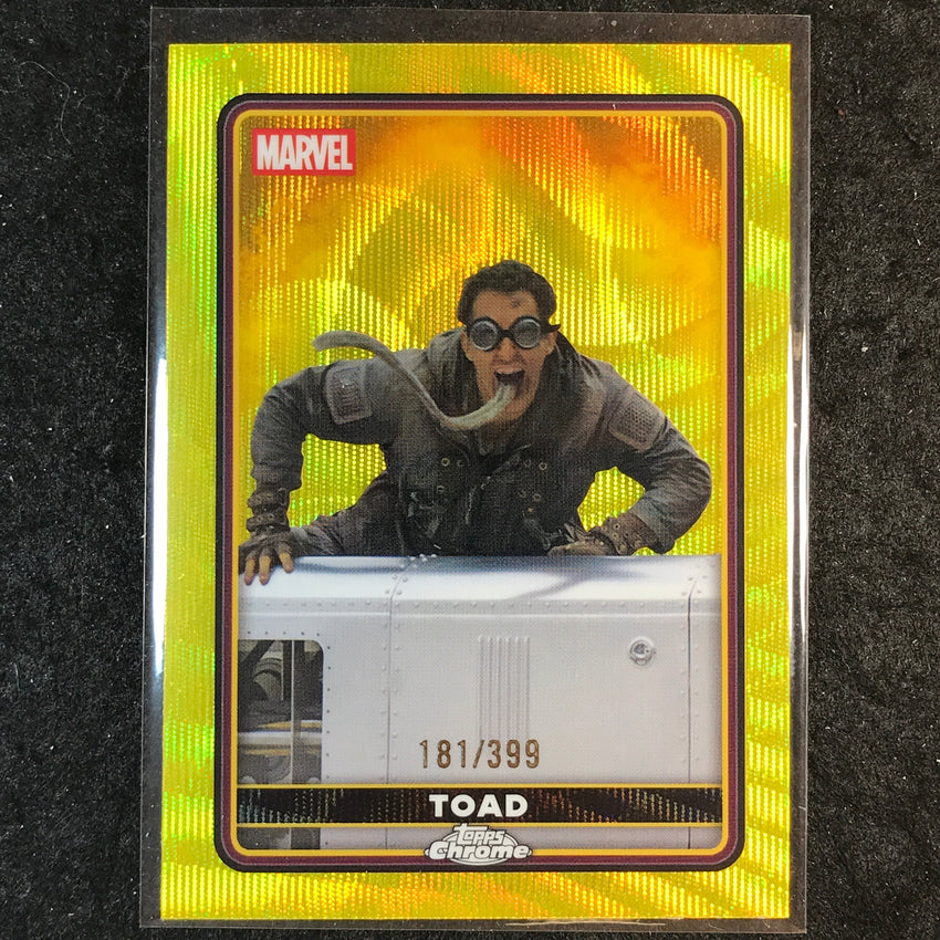 2025 Topps Chrome Deadpool TOAD Characters Yellow Wave /399 #40
