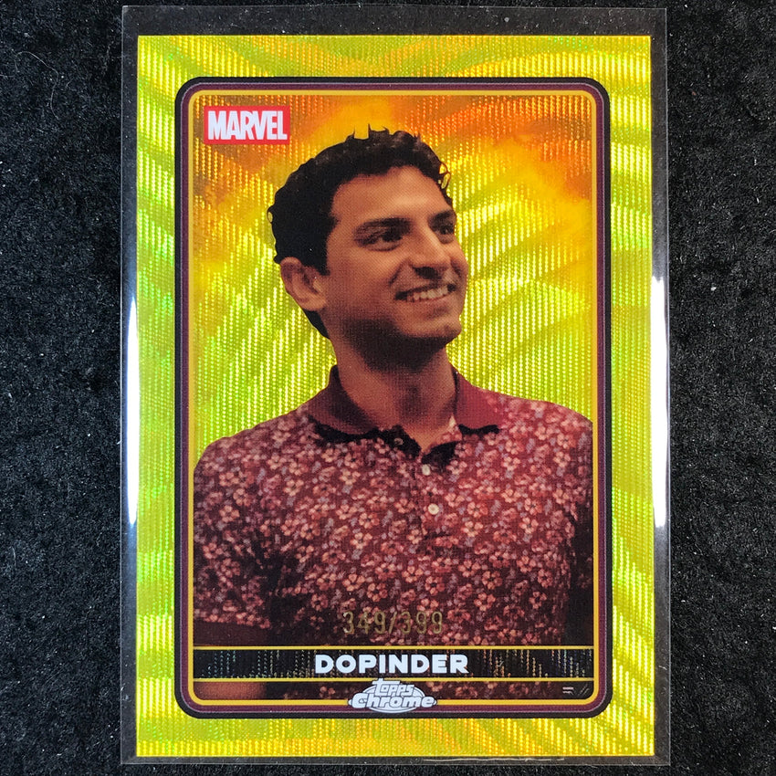 2025 Topps Chrome Deadpool DOPINDER Characters Yellow Wave /399 #43