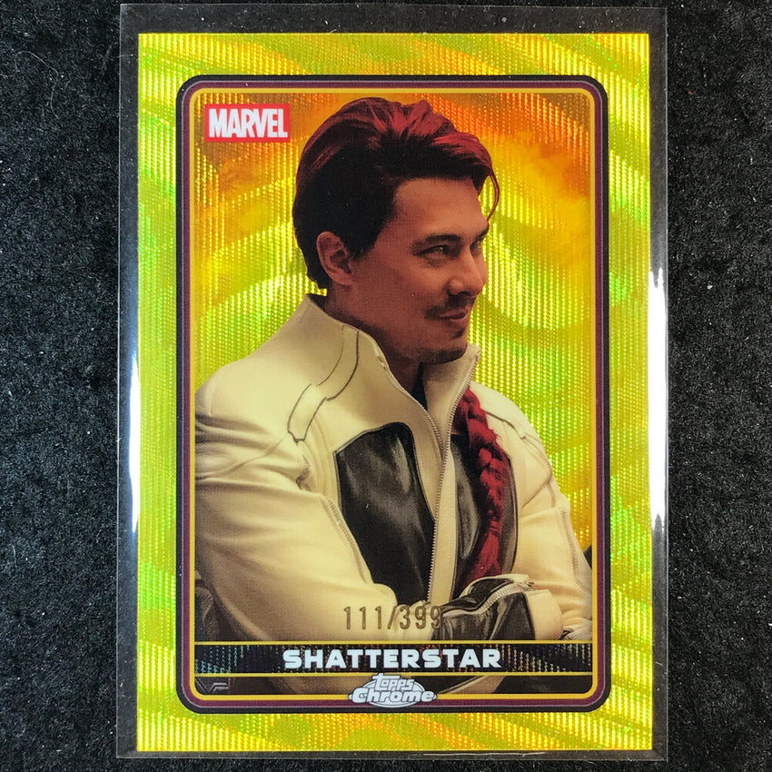 2025 Topps Chrome Deadpool SHATTERSTAR Characters Yellow Wave /399 #44