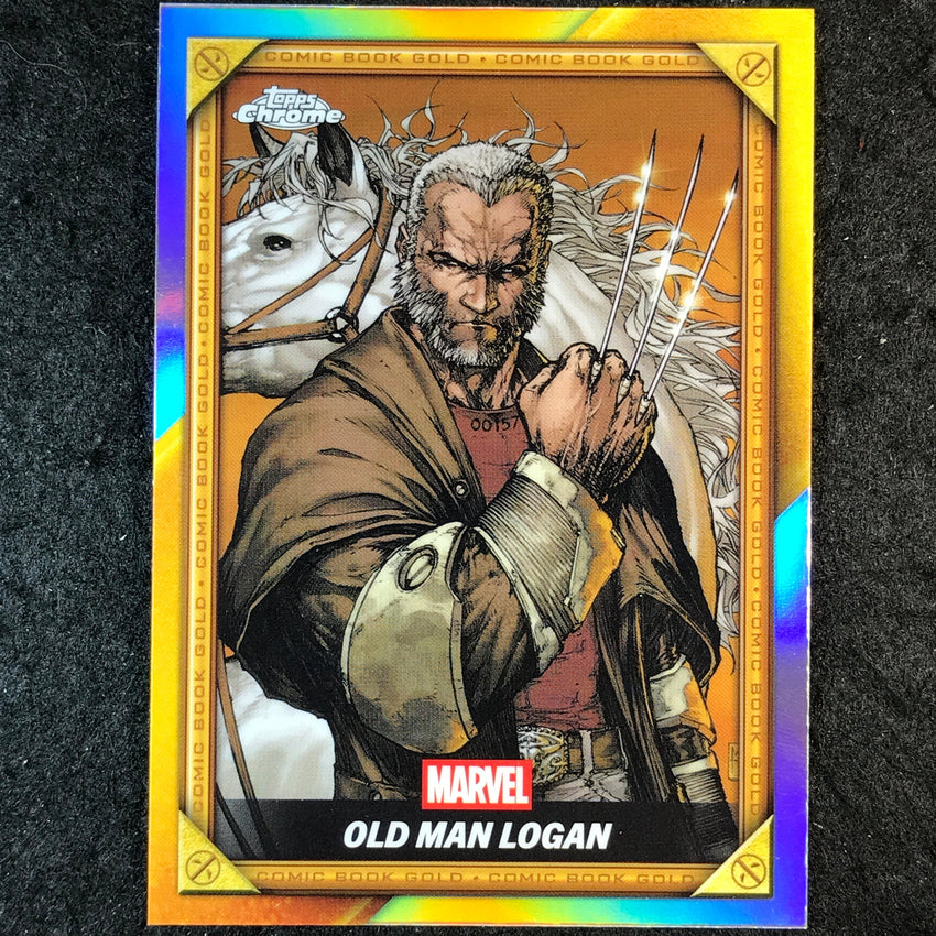 2025 Topps Chrome Deadpool OLD MAN LOGAN Comic Book Gold #CB-9