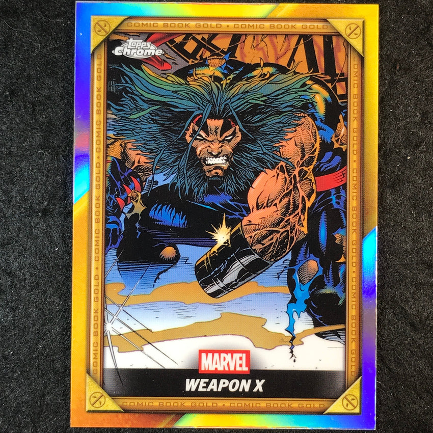 2025 Topps Chrome Deadpool WEAPON X Comic Book Gold #CB-10