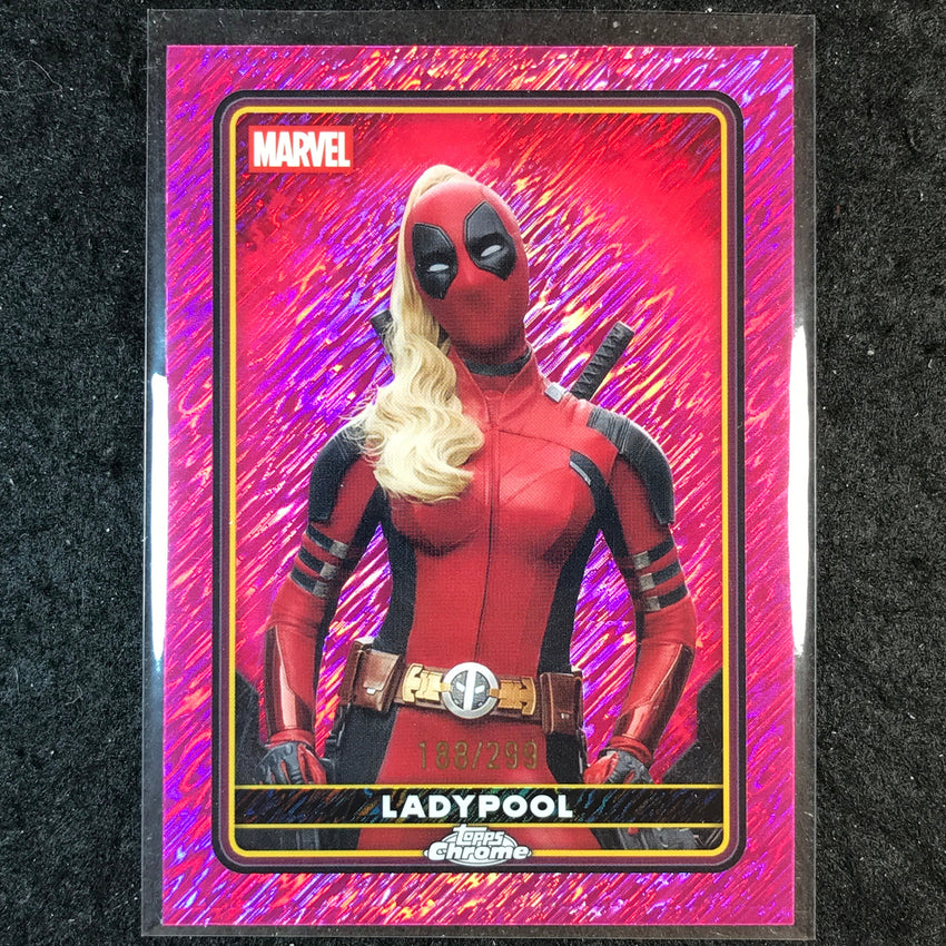 2025 Topps Chrome Deadpool LADYPOOL Characters Pink Shimmer /299 #27