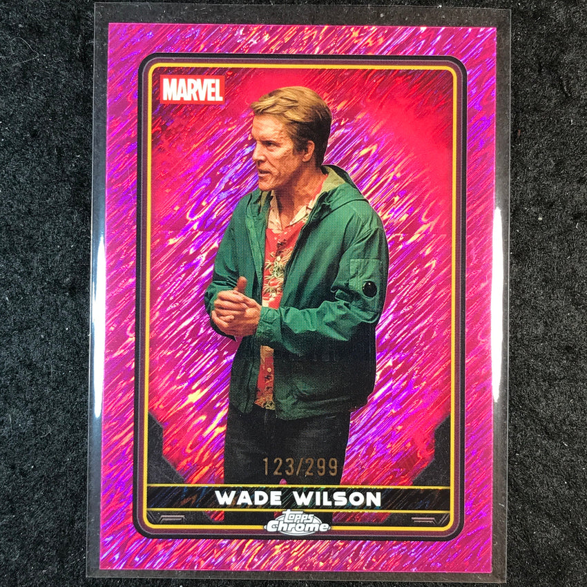 2025 Topps Chrome Deadpool WADE WILSON Characters Pink Shimmer /299 #31