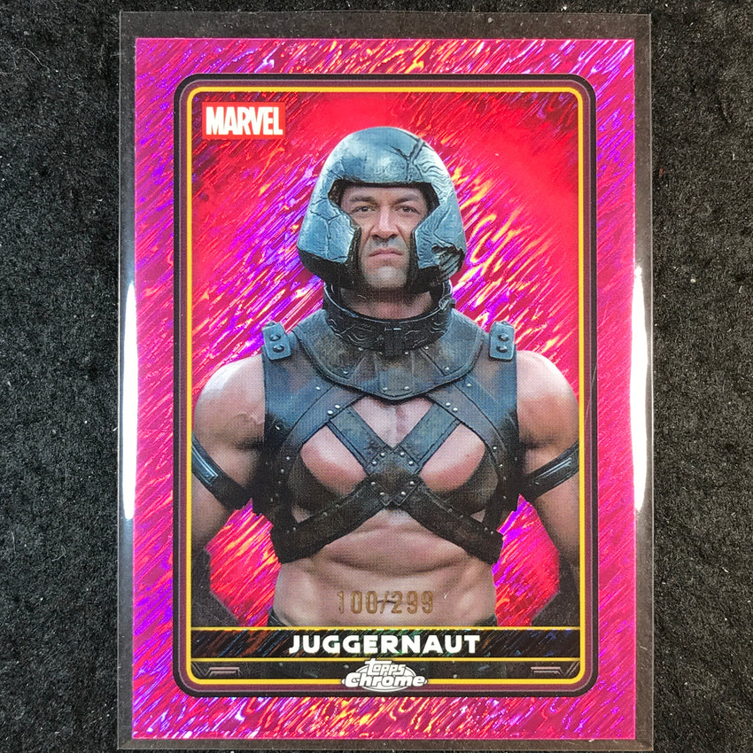 2025 Topps Chrome Deadpool JUGGERNAUT Characters Pink Shimmer /299 #33