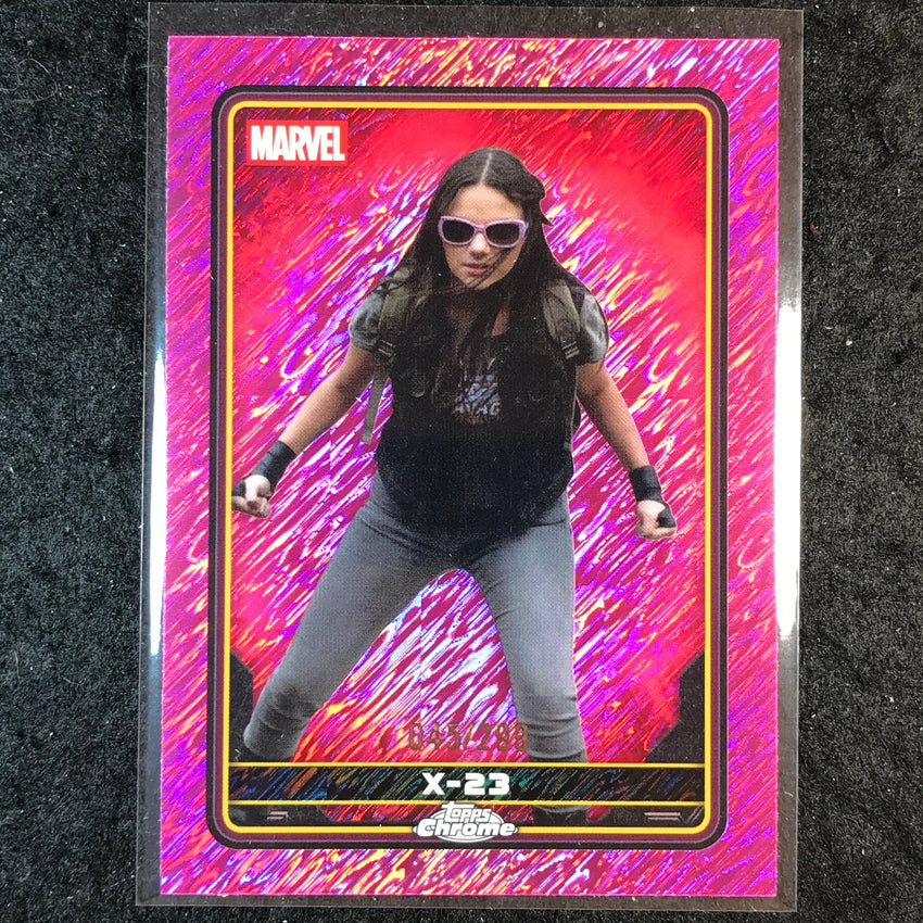 2025 Topps Chrome Deadpool X-23 Characters Pink Shimmer /299 #42