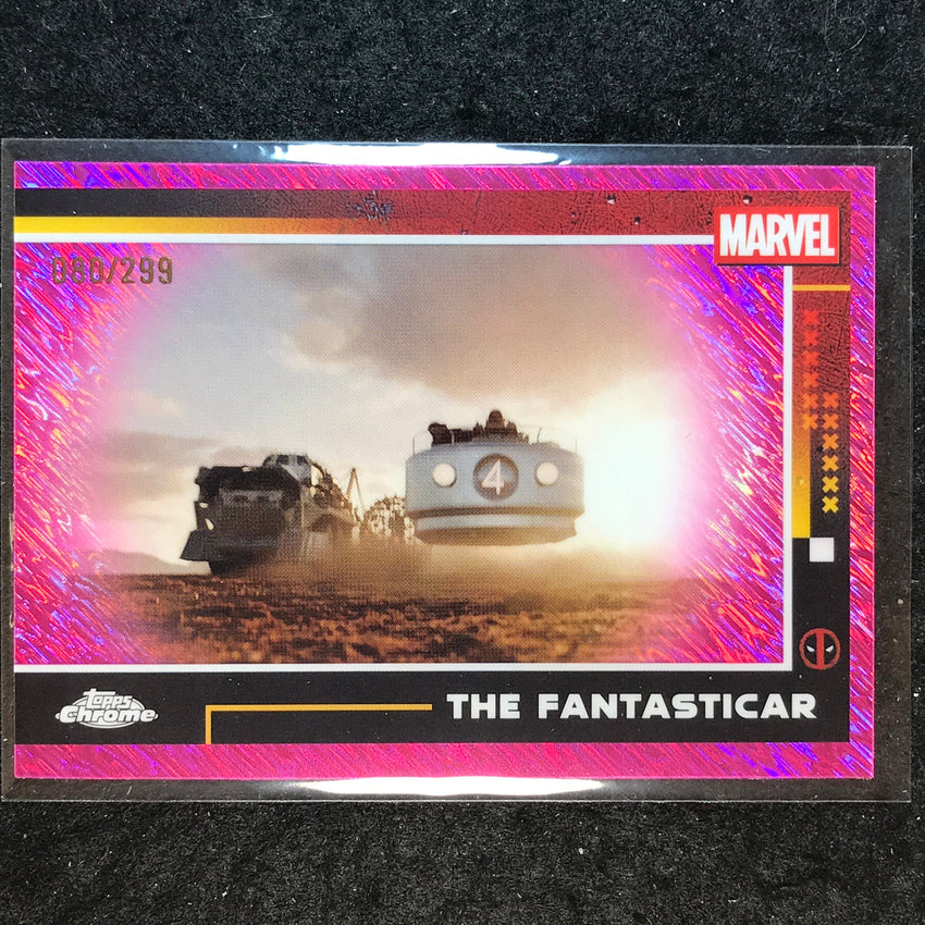 2025 Topps Chrome Deadpool THE FANTASTICAR Pink Shimmer /299 #66