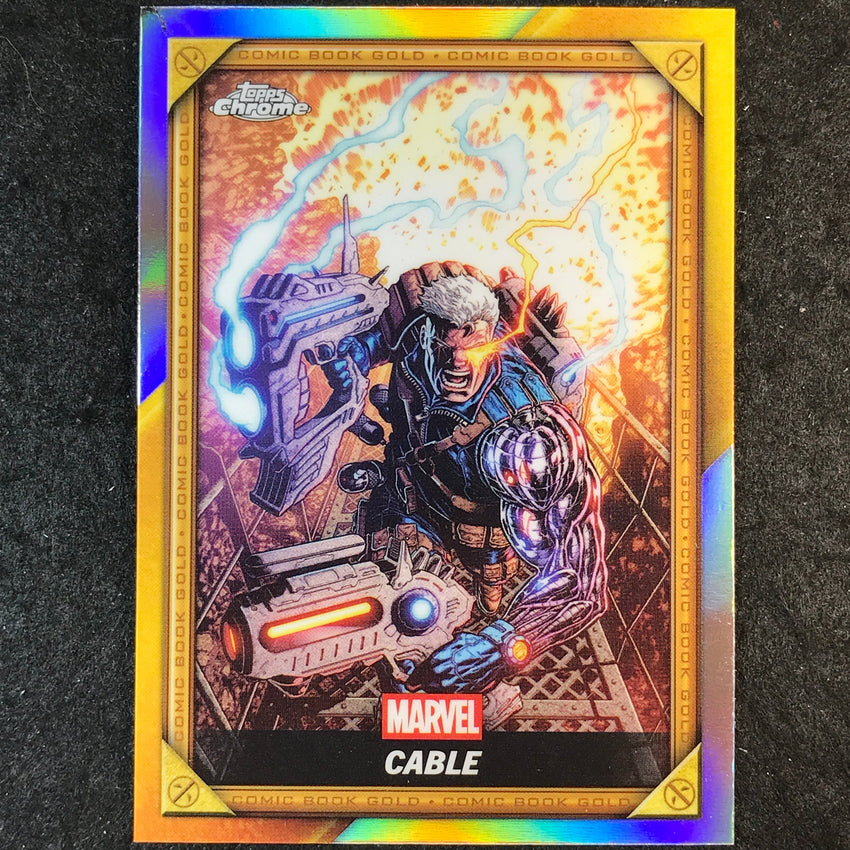 2025 Topps Chrome Deadpool CABLE Comic Book Gold #CB-13