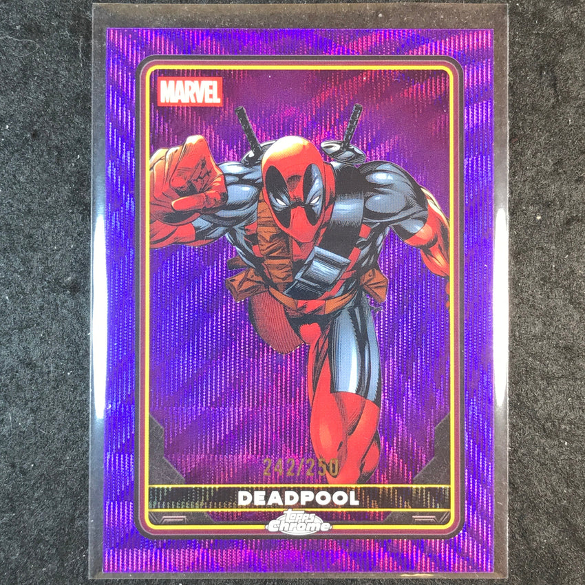 2025 Topps Chrome Deadpool DEADPOOL Comic Accurate Purple Wave /250 #1