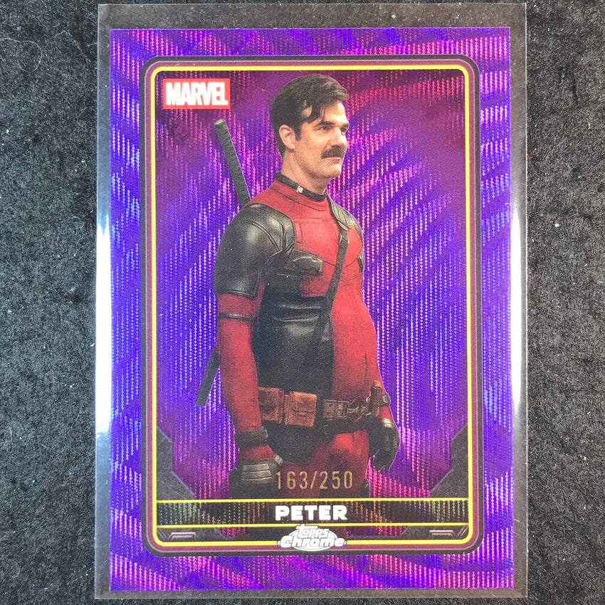 2025 Topps Chrome Deadpool PETER Characters Purple Wave /250 #23