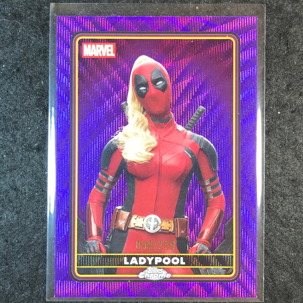 2025 Topps Chrome Deadpool LADYPOOL Characters Purple Wave /250 #27 ...