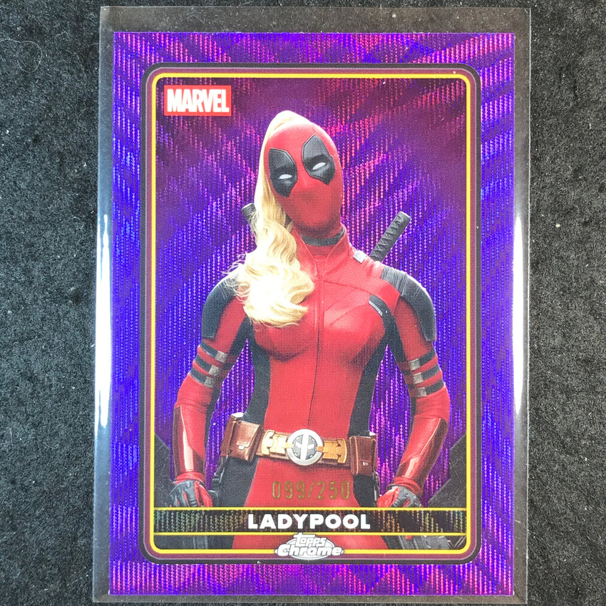 2025 Topps Chrome Deadpool LADYPOOL Characters Purple Wave /250 #27