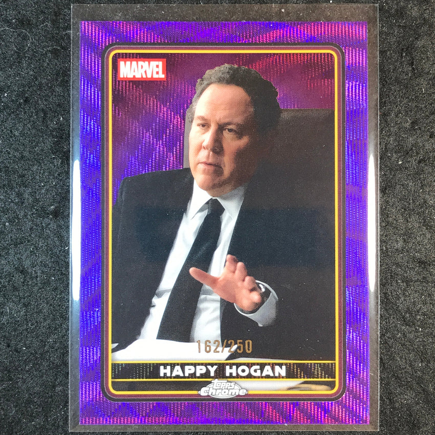 2025 Topps Chrome Deadpool HAPPY HOGAN Characters Purple Wave /250 #29