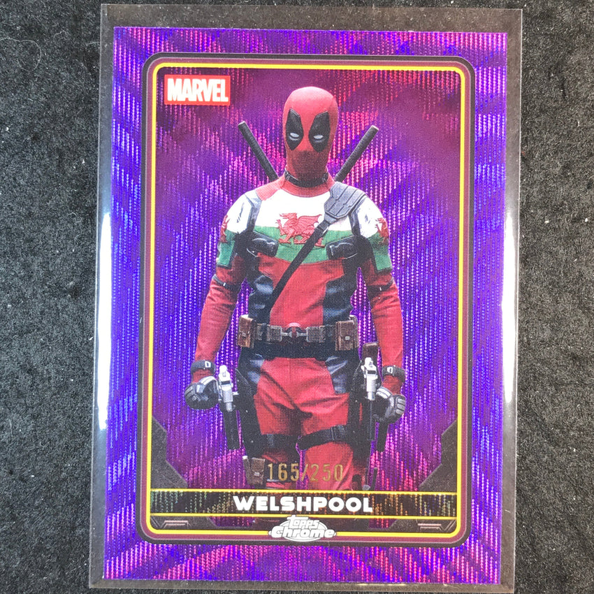 2025 Topps Chrome Deadpool WELSHPOOL Characters Purple Wave /250 #37