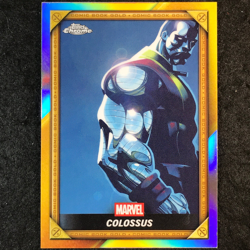 2025 Topps Chrome Deadpool COLOSSUS Comic Book Gold #CB-16