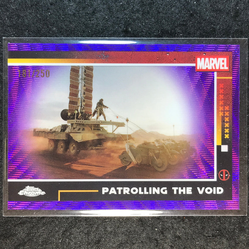 2025 Topps Chrome Deadpool PATROLLING THE VOID Purple Wave /250 #65