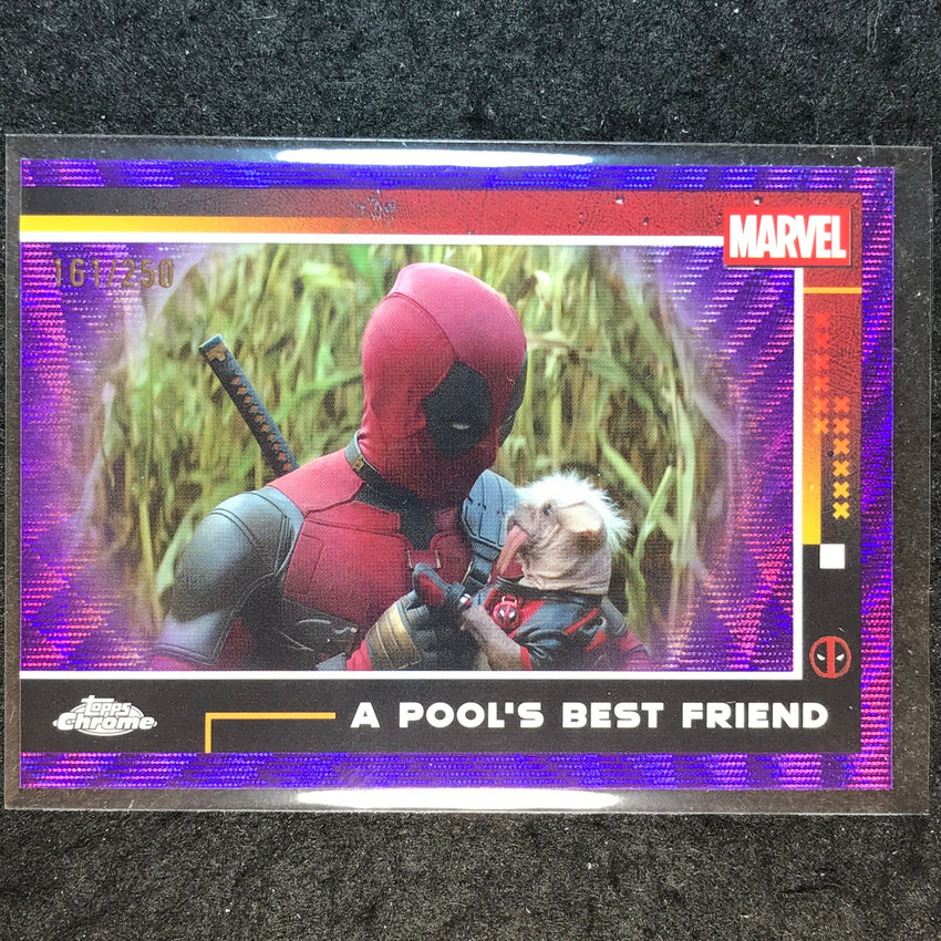 2025 Topps Chrome Deadpool A POOL'S BEST FRIEND Purple Wave /250 #74