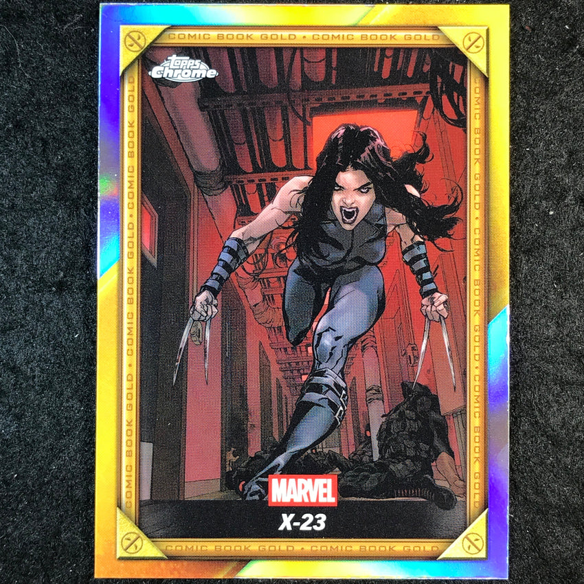 2025 Topps Chrome Deadpool X-23 Comic Book Gold #CB-18