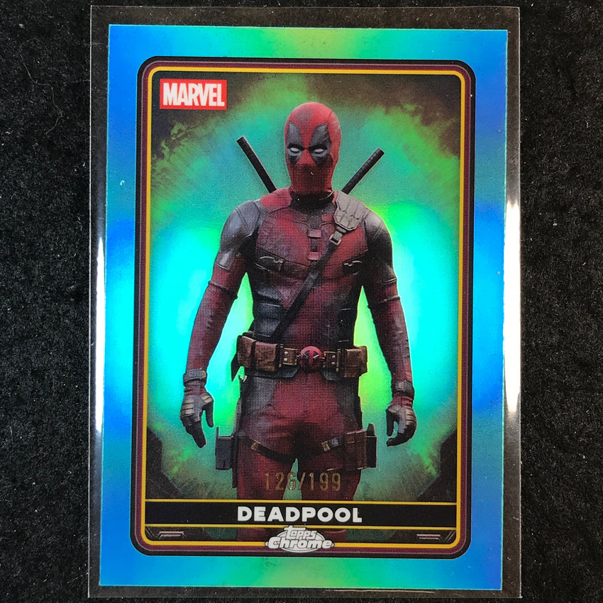 2025 Topps Chrome Deadpool DEADPOOL Characters Aqua /199 #21