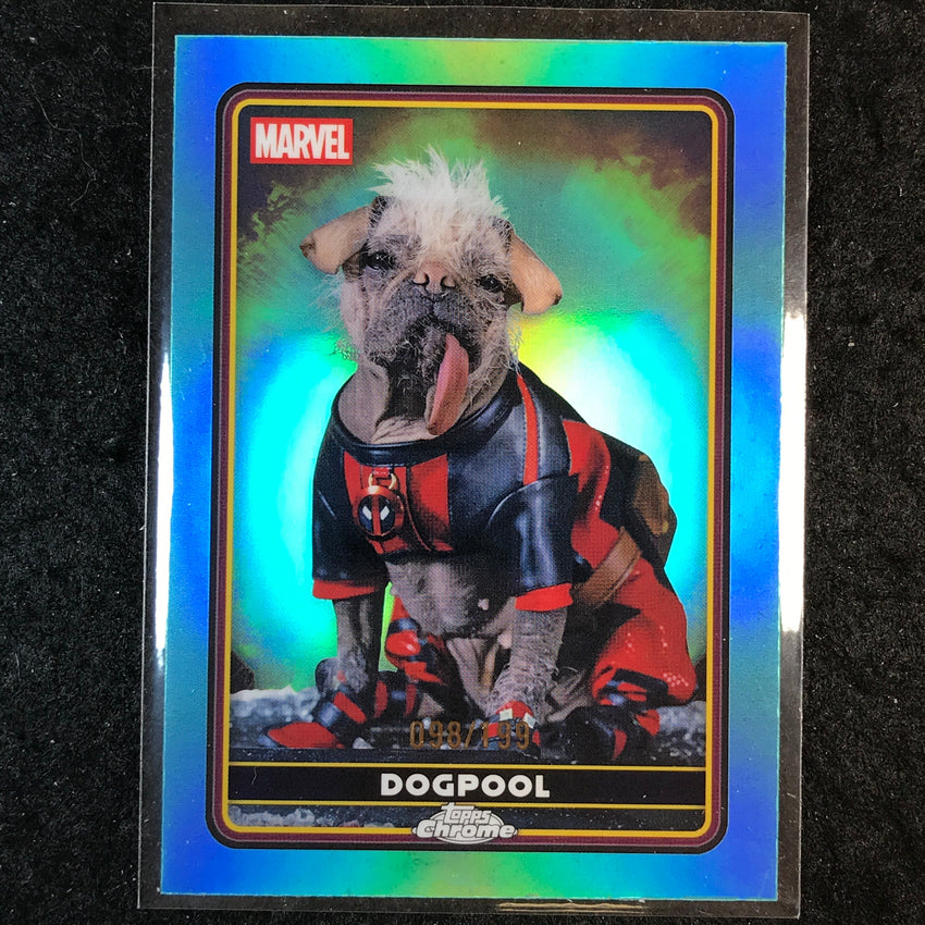 2025 Topps Chrome Deadpool DOGPOOL Characters Aqua /199 #28
