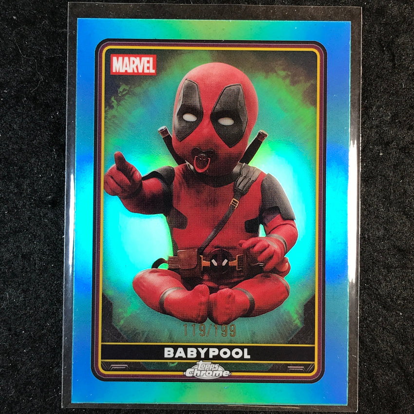 2025 Topps Chrome Deadpool BABYPOOL Characters Aqua /199 #39