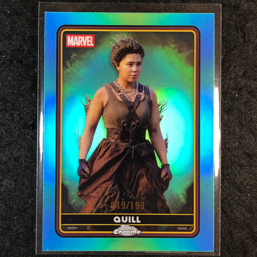 2025 Topps Chrome Deadpool QUILL Characters Aqua /199 #45