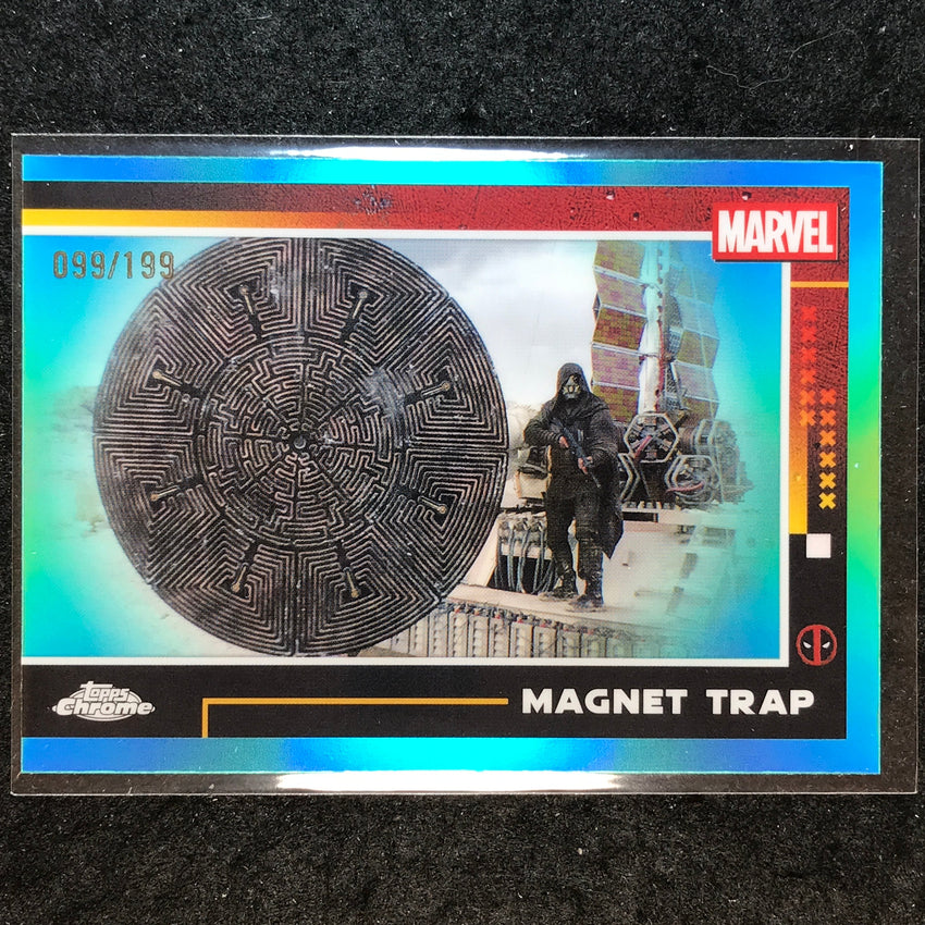 2025 Topps Chrome Deadpool MAGNET TRAP Aqua /199 #70