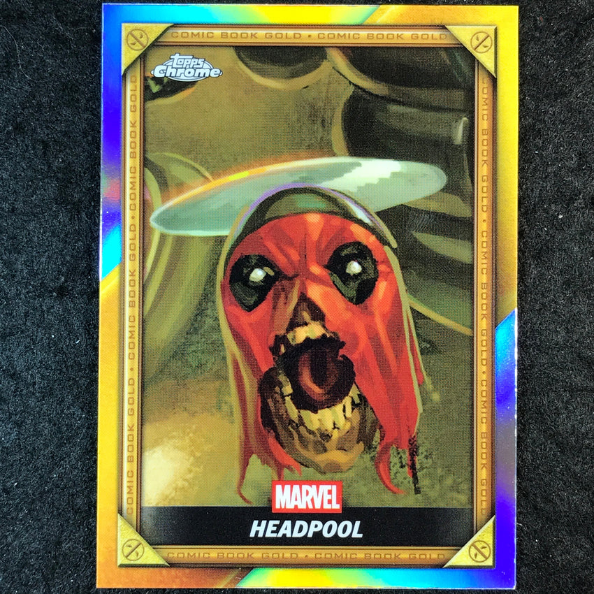 2025 Topps Chrome Deadpool HEADPOOL Comic Book Gold #CB-21