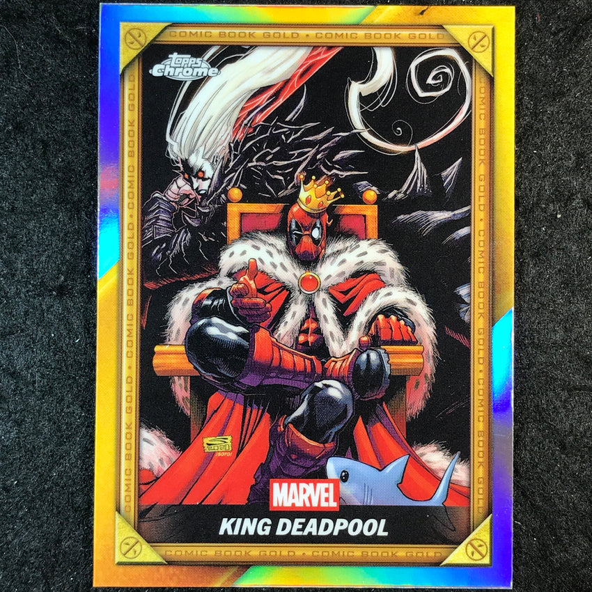 2025 Topps Chrome Deadpool KING DEADPOOL Comic Book Gold #CB-23