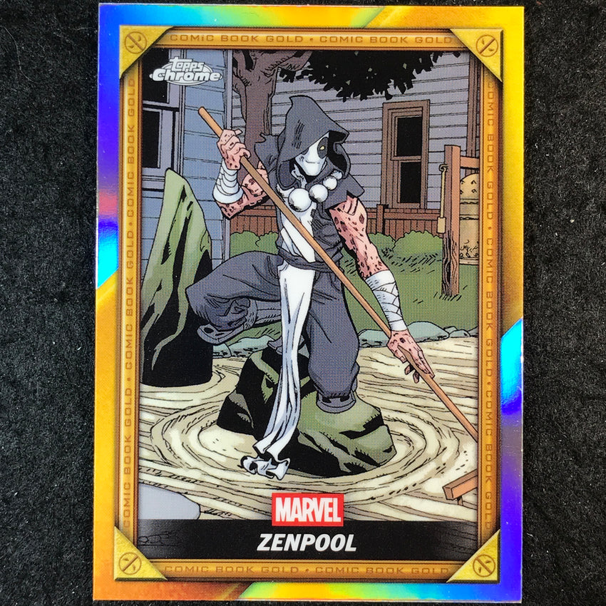 2025 Topps Chrome Deadpool ZENPOOL Comic Book Gold #CB-24