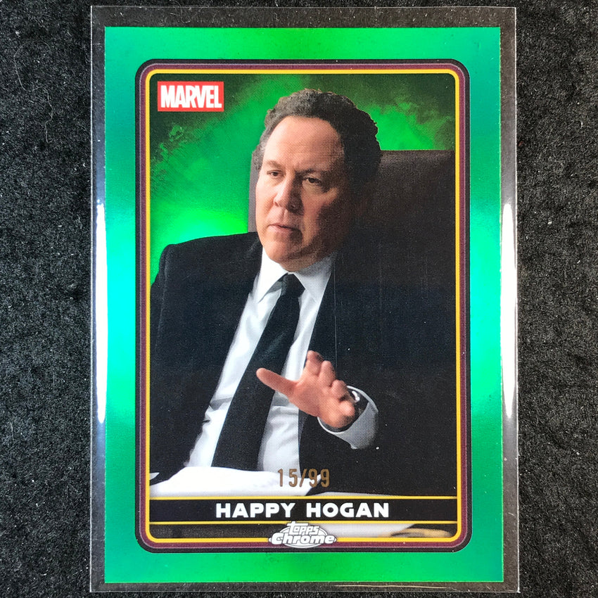 2025 Topps Chrome Deadpool HAPPY HOGAN Characters Green 15/99 #29