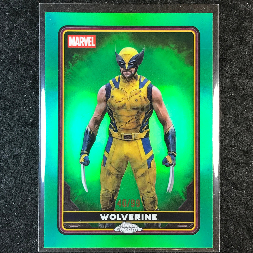 2025 Topps Chrome Deadpool WOLVERINE Characters Green 40/99 #30
