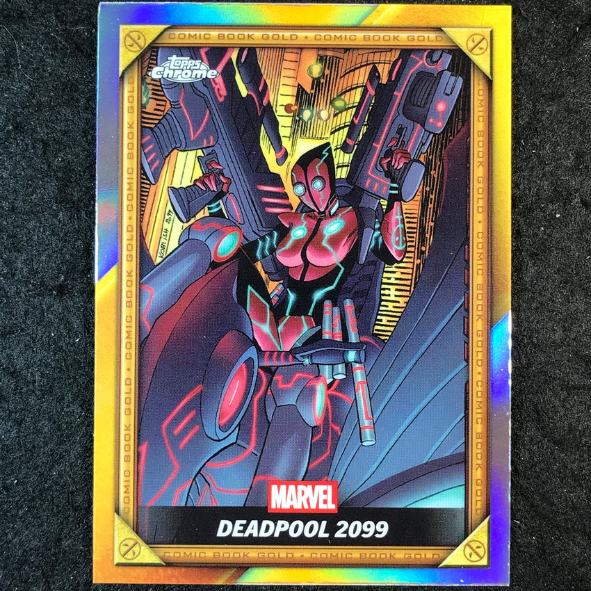 2025 Topps Chrome Deadpool DEADPOOL 2099 Comic Book Gold #CB-25