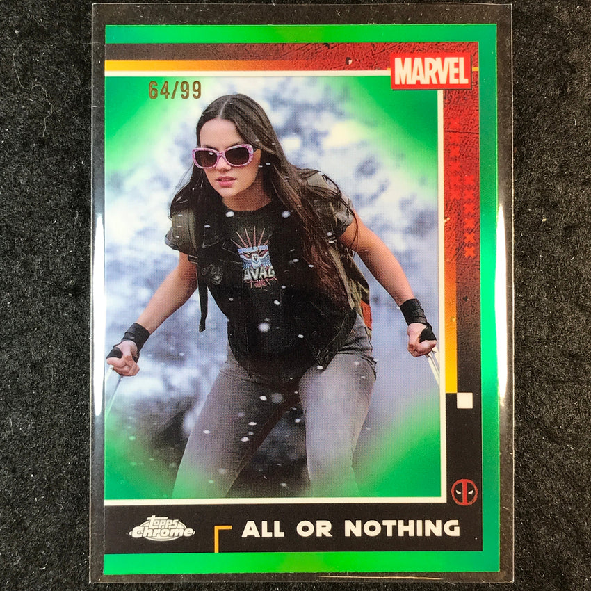 2025 Topps Chrome Deadpool ALL OR NOTHING Green 64/99 #80