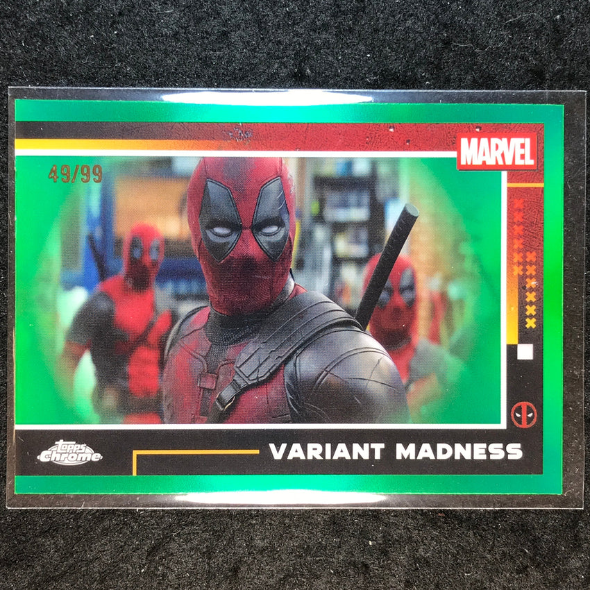 2025 Topps Chrome Deadpool VARIANT MADNESS Green 49/99 #95