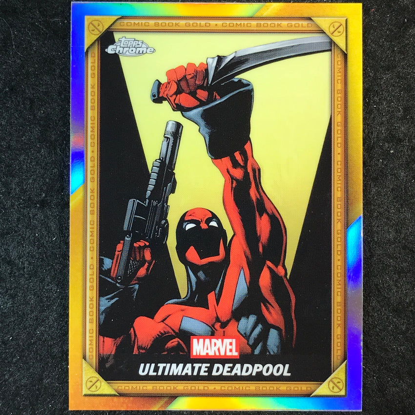 2025 Topps Chrome Deadpool ULTIMATE DEADPOOL Comic Book Gold #CB-26