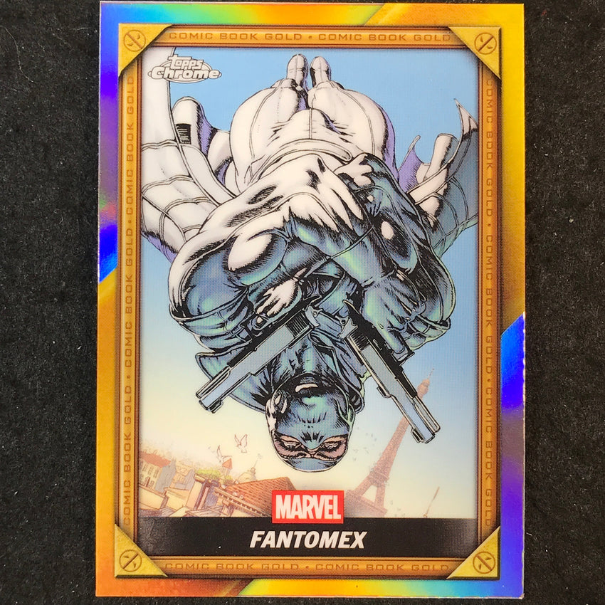2025 Topps Chrome Deadpool FANTOMEX Comic Book Gold #CB-27