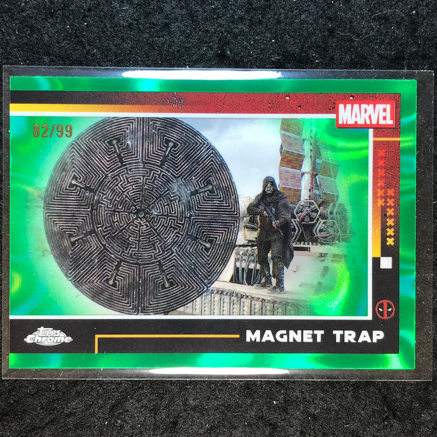 2025 Topps Chrome Deadpool MAGNET TRAP Green Lava 82/99 #70