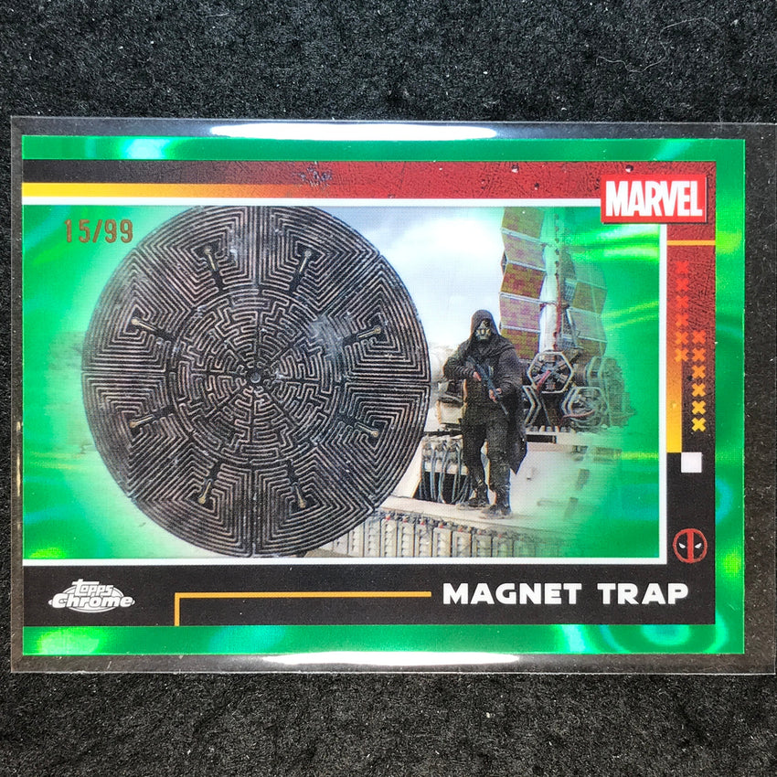 2025 Topps Chrome Deadpool MAGNET TRAP Green Lava 15/99 #70