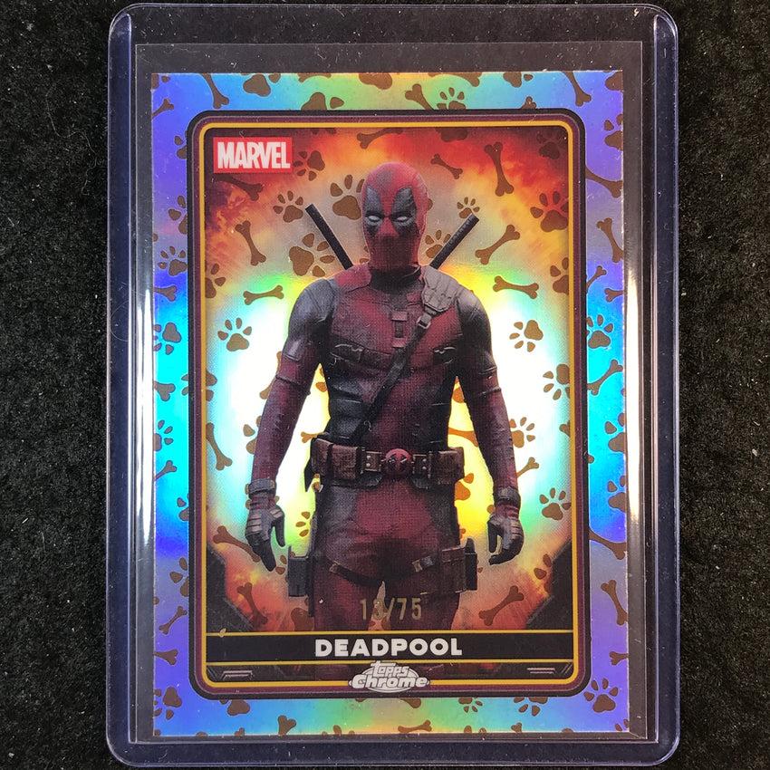2025 Topps Chrome Deadpool DEADPOOL Characters Dogpool Refractor 13/75 #21