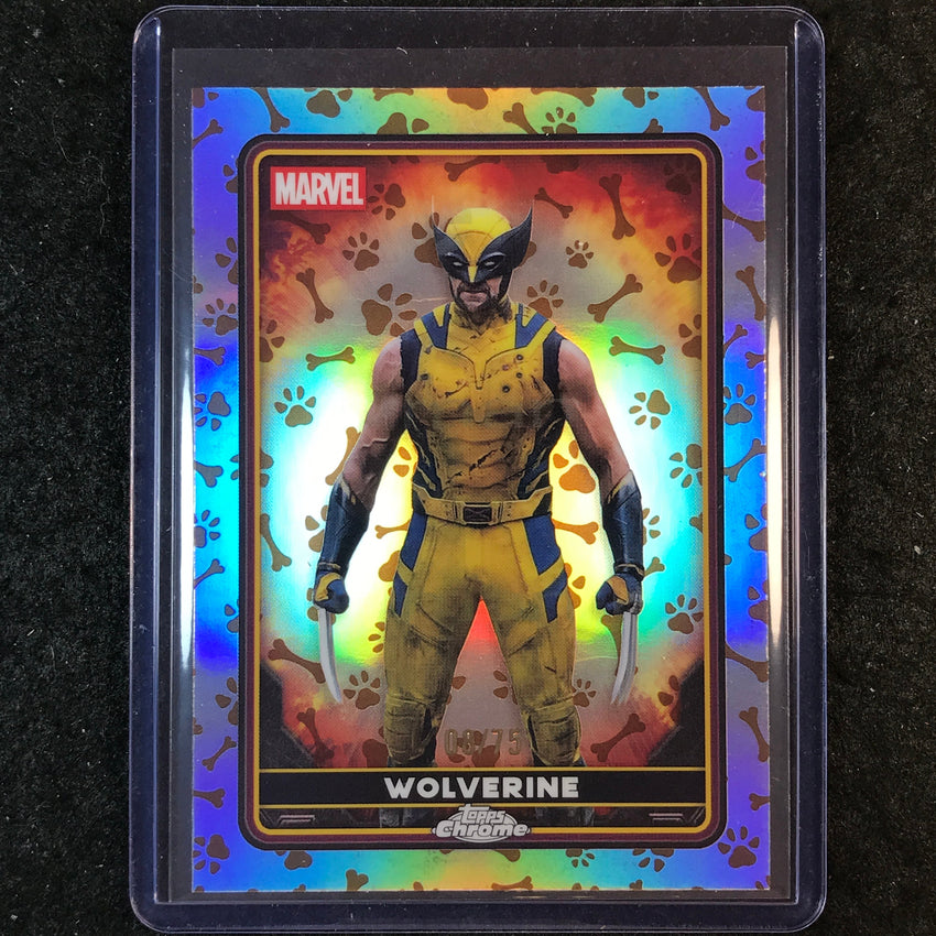 2025 Topps Chrome Deadpool WOLVERINE Characters Dogpool Refractor 8/75 #30